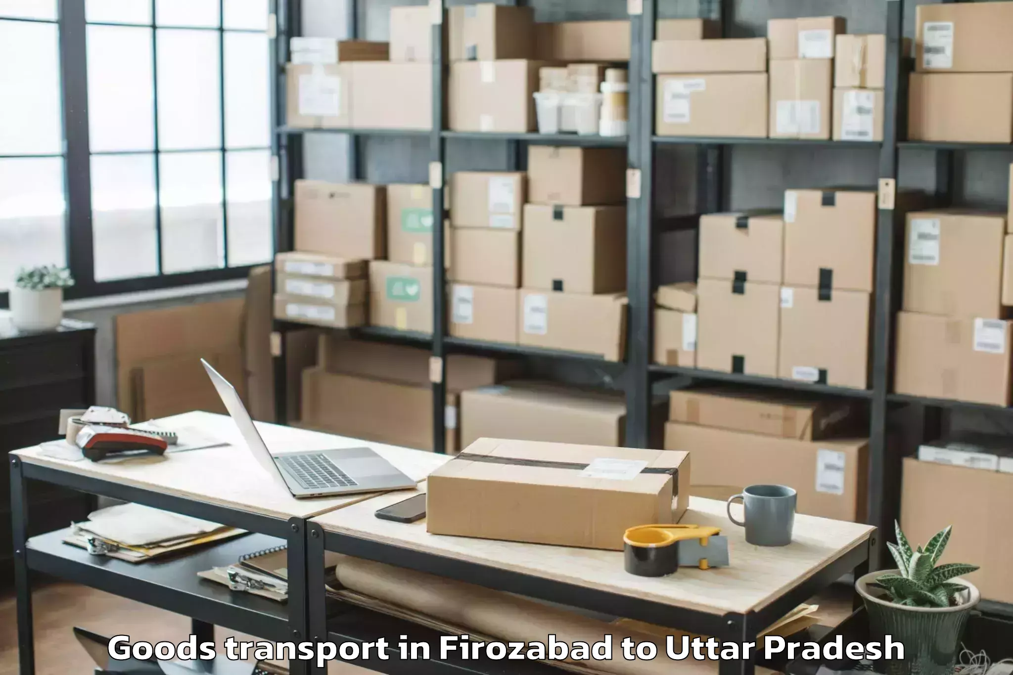 Easy Firozabad to Kaptanganj Goods Transport Booking